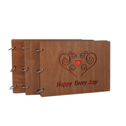 Ahşap Dikdörtgen Kendin Yap Fotoğraf Albümü - 1