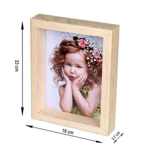 Ahşap Fotoğraf Çerçevesi 15x20 cm - Doğal Çam - OFİSOMİ-S