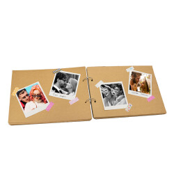 Ahşap Klaket Fotoğraf Albümü - 19,5x26cm - 2