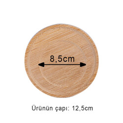 Ahşap Kupa ve Fincan Altlığı - 6'lı paket - 9