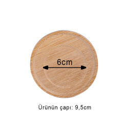 Ahşap Kupa ve Fincan Altlığı - 6'lı paket - 11
