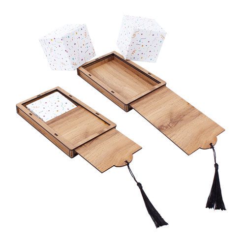 Ahşap Kutulu Patlayan Sürpriz Küpler - Ceviz - 3