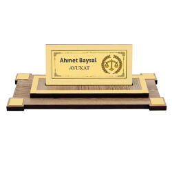 Ahşap Masa İsimliği - 1