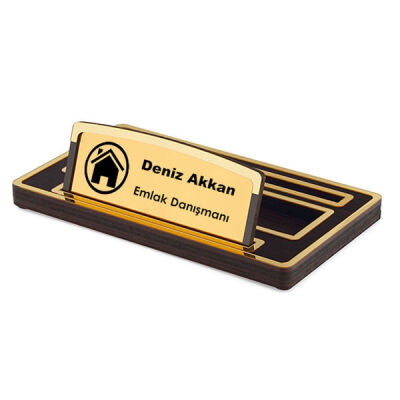Ahşap Masa İsimliği - 3