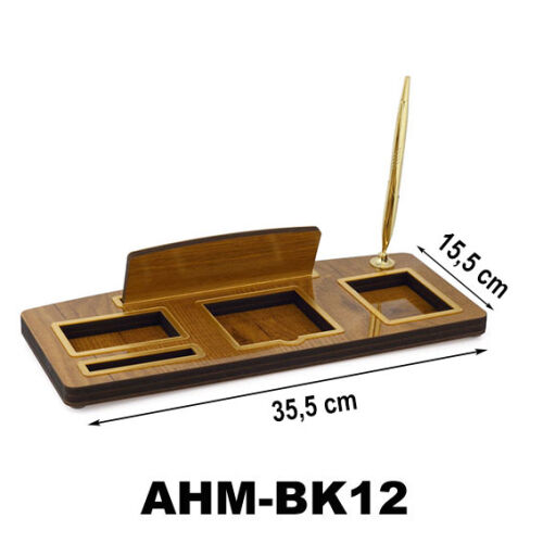 Ahşap Masa İsimliği - Tek Kalemli - OFİSOMİ-S