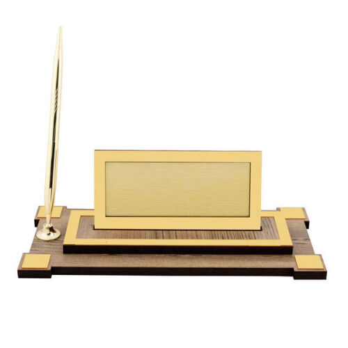 Ahşap Masa İsimliği - Tek Kalemli - OFİSOMİ-S