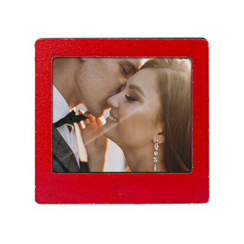 Ahşap Polaroid Mini Fotoğraf Çerçevesi - 9x9cm - 19
