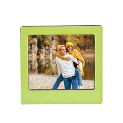 Ahşap Polaroid Mini Fotoğraf Çerçevesi - 9x9cm - 25