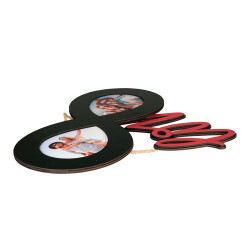 Ahşap Sonsuzluk Çerçeve (Kırmızı Love) - 2