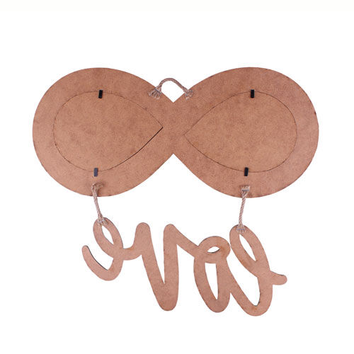 Ahşap Sonsuzluk Çerçeve (Kırmızı Love) - 3