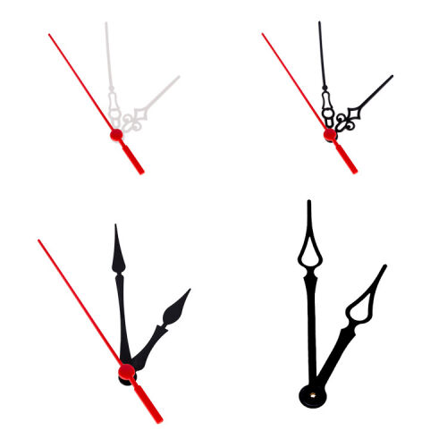 Akrep Yelkovan Saniye - Siyah, Beyaz, Metal - 15