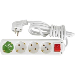 Almera 4lü 2mt Anahtarlı Topraklı Priz (9240202) - 1