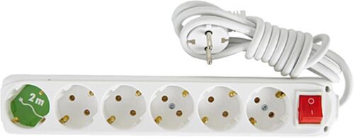 Almera 6lı 2mt Anahtarlı Topraklı Priz (9260202) - ALMERA