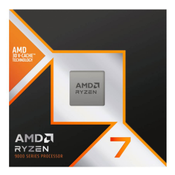 AMD RYZEN 7 9850X3D 8 Core, 4,70-5.60GHz, 104Mb Cache, 120W, AM5 Soket, BOX, (Dahili Grafik VAR, Fan YOK) - 1