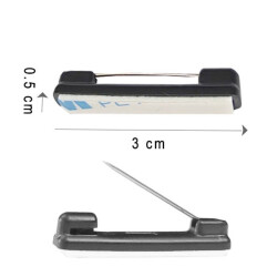 Arkası Yapışkanlı İğne 3 cm - Küçük Boy - 1