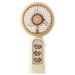 Asonic AFN20 Krem 250mAh Dahili Pil Elde Taşınabilir Masaüstü Usb Fan Şarjlı Type-c Şarj - 2