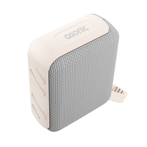 ASONIC AS-03, BEJ, 5W, BT/USB/TF/TWS, 1200mAh Batarya, Bluetooth V5.3, Kablosuz, Taşınabilir, Speaker - Asonic