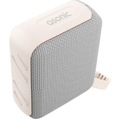 Asonic AS-03 Bej USB-TF-TWS-Bluetooth Destekli 5W 1200mAh Type-C Speaker - 1