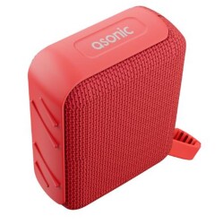 Asonic AS-03 Kırmızı USB-TF-TWS-Bluetooth Destekli 5W 1200mAh Type-C Speaker - 1