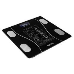 Asonic BS260 Siyah 2-AAA Pil Dijital Bluetooth Baskül (Sensör-Temperli Cam-Otomatik Sıfırlama) - 2