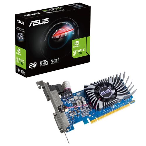 Asus Nvidia GeForce GT730 2GB 64Bit GDDR5 (Analog+HDMI+DVI) Ekran Kartı GT730-SL-2GD5-BRK - ASUS