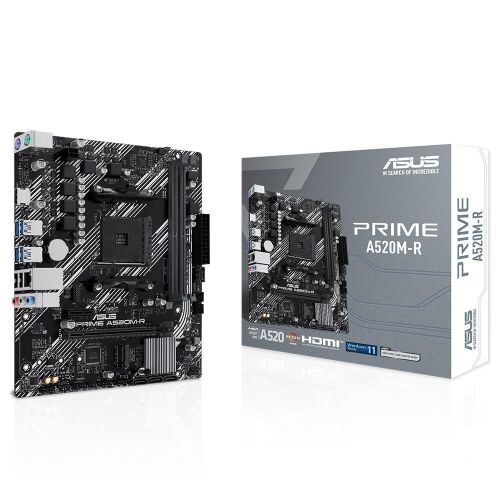 Asus PRIME A520M-R 5100Mhz OC DDR4 Soket AM4 M.2 HDMI mATX Anakart - ASUS (1)