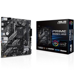 Asus Prime B550M-K ARGB 5100MHz (OC) DDR4 Soket AM4 M.2 HDMI mATX Anakart - 1