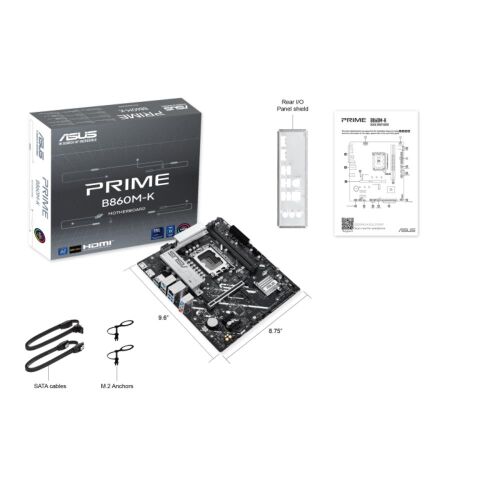 Asus Prıme B860M-K-Intel B860 Soket 1851 DDR5 8800+(OC)MHz mATX Gaming (Oyuncu) Anakart - ASUS (1)
