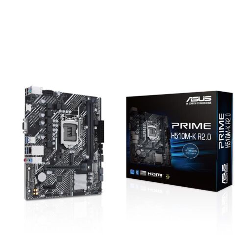 Asus PRIME H510M-K R2.0 Intel H510 Soket 1200 DDR4 3200(OC)MHz mATX Gaming (Oyuncu) Anakart - 1
