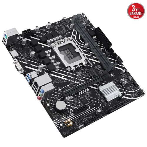 Asus Prime H610M-K ARGB Intel Soket LGA1700 DDR5 5600MHz mATX Gaming (Oyuncu) Anakart - ASUS