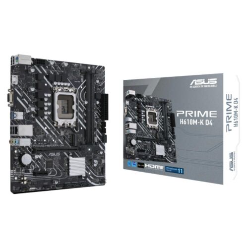 Asus Prime H610M-K D4 Argb 3200Mhz Ddr4 Soket 1700 M.2 Hdmı D-Sub Matx Anakart - 1