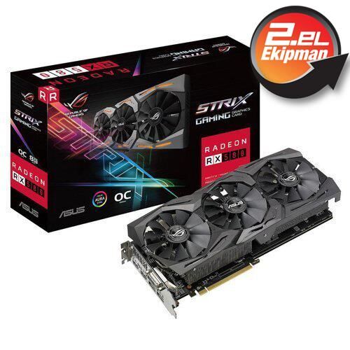 Asus ROG STRIX RX580 T8G GAMING 8GB 256BİT Ekran Kartı (2.El Kullanılmış) - ASUS