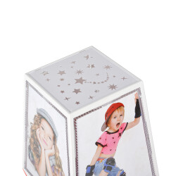 Ay Yıldız Led Işıklı Dönen Küp Çerçeve - 9