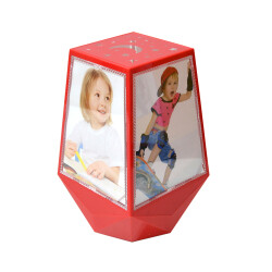 Ay Yıldız Led Işıklı Dönen Küp Çerçeve - 10