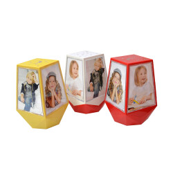 Ay Yıldız Led Işıklı Dönen Küp Çerçeve - 14