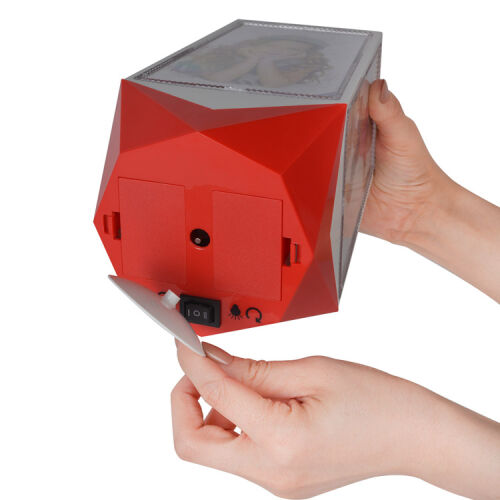 Ay Yıldız Led Işıklı Dönen Küp Çerçeve - 15