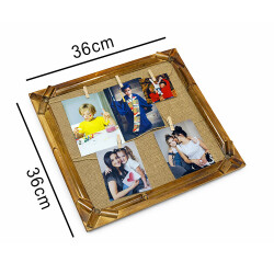 Bambu İpli Ahşap Duvar Fotoğraf Çerçevesi - 2