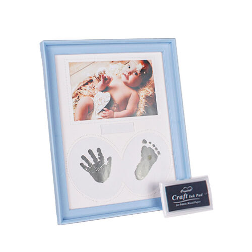 Bebek El ve Ayak İzi Fotoğraf Çerçevesi - 22x27cm - 5
