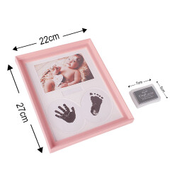 Bebek El ve Ayak İzi Fotoğraf Çerçevesi - 22x27cm - 14