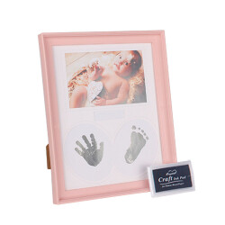 Bebek El ve Ayak İzi Fotoğraf Çerçevesi - 22x27cm - 6