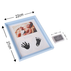 Bebek El ve Ayak İzi Fotoğraf Çerçevesi - 22x27cm - 9