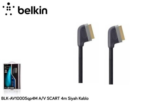 Belkin BLK-AV10005Q4M 4-V Scart 4m Siyah Kablo - BELKİN