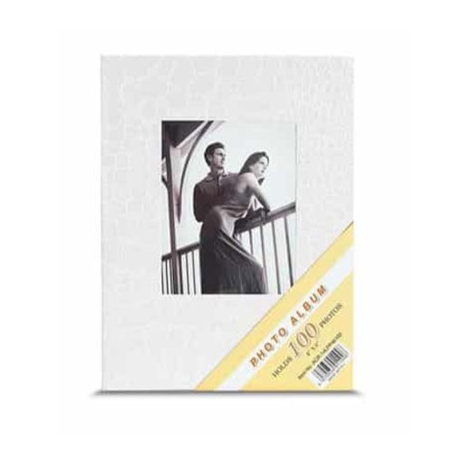 Beyaz 100 lük Deri Fotoğraf Albümü 10x15 cm - OFİSOMİ-S