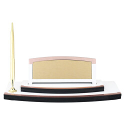 Beyaz Ahşap Masa İsimliği - Tek Kalemli - 2