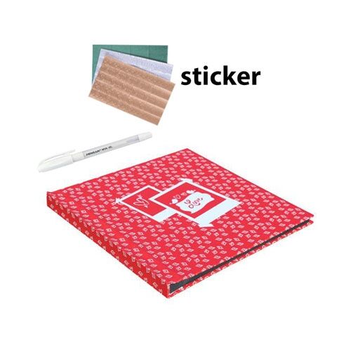 Beyaz Kalemli Anı Defteri - Love (Kırmızı) - OFİSOMİ-S (1)