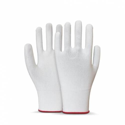 Beybi Polyester Örgülü Beyaz 10 Beden Kasiyer Eldiven 10lu Paket - BEYBİ