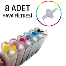 Bitmeyen Kartuş Tankları için Özel Hava Filtresi 8 Adet - 1