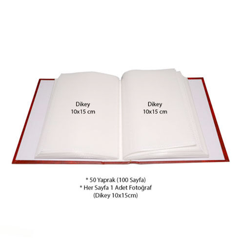 Bordo 100 lük 10x15 cm Fotoğraf Albümü - OFİSOMİ-S (1)