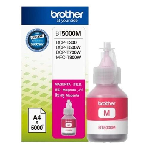 Brother BT5000M Magenta Kırmızı 5.000 Sayfa Şişe Mürekkep DCP-T300-310-500-510-700-710 MFC-T800 - BROTHER