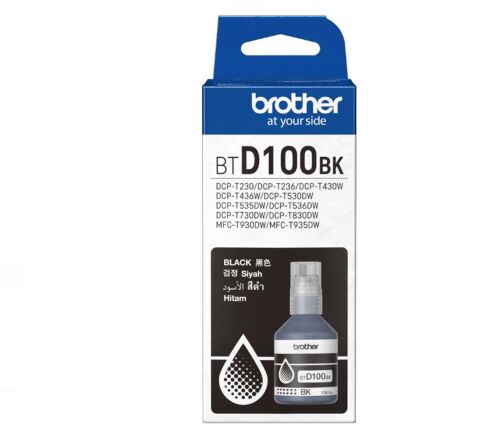 Brother BTD100BK Black Siyah 7.500 Sayfa Şişe Mürekkep DCP-T230-T430-T530-T730-T830 MFC-T930-T935 - BROTHER